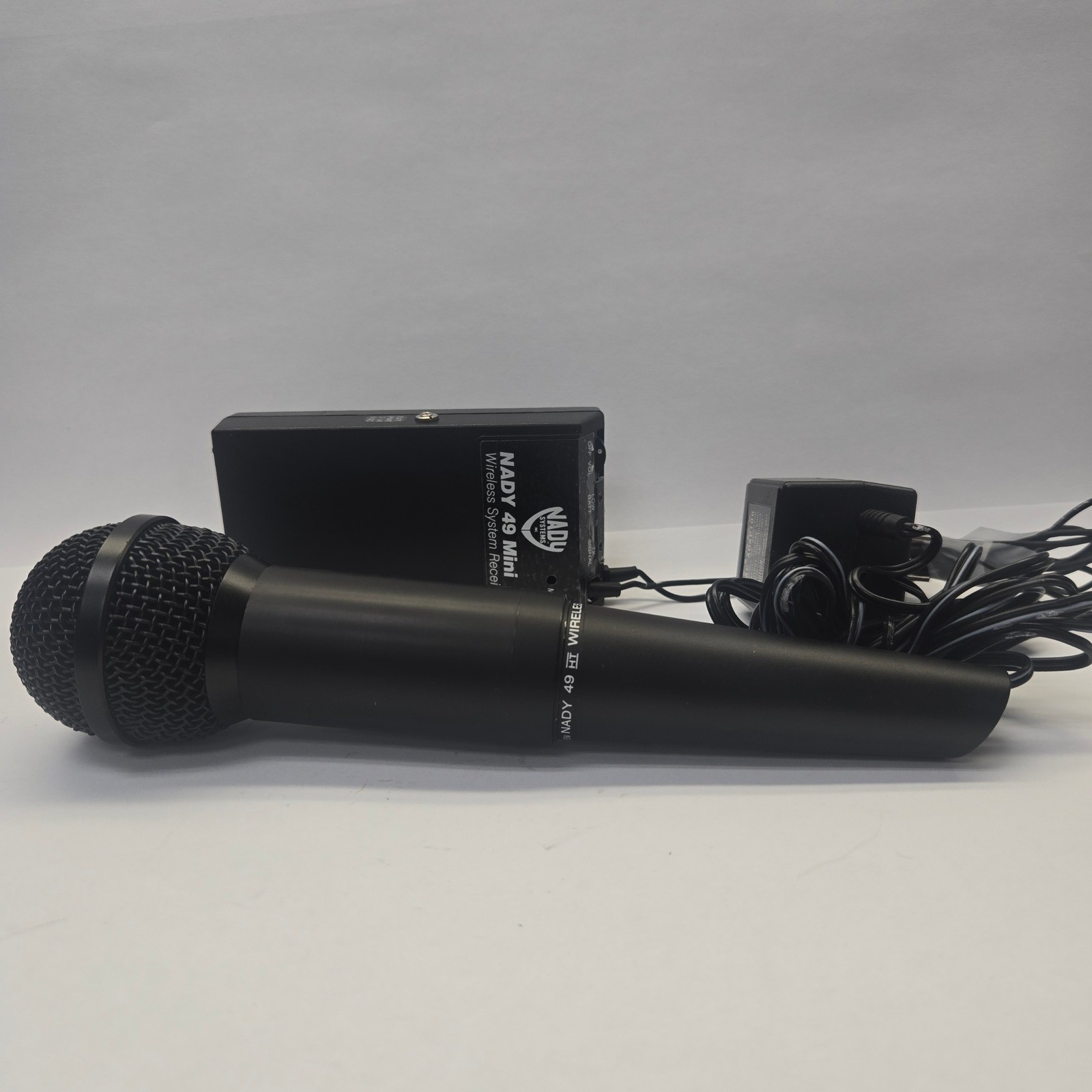 Nady 49 Mini Wireless Microphone System Blue Channel 49.890 MHz Handheld Mic Set