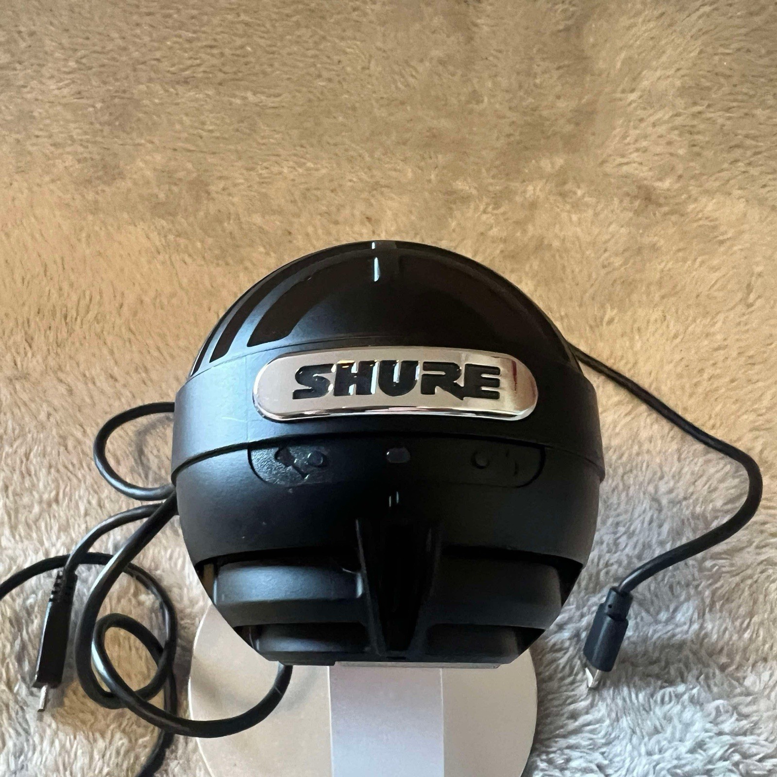 Shure MV5 Digital Condenser Microphone with Cardioid Plug-and-play Red/black EUC