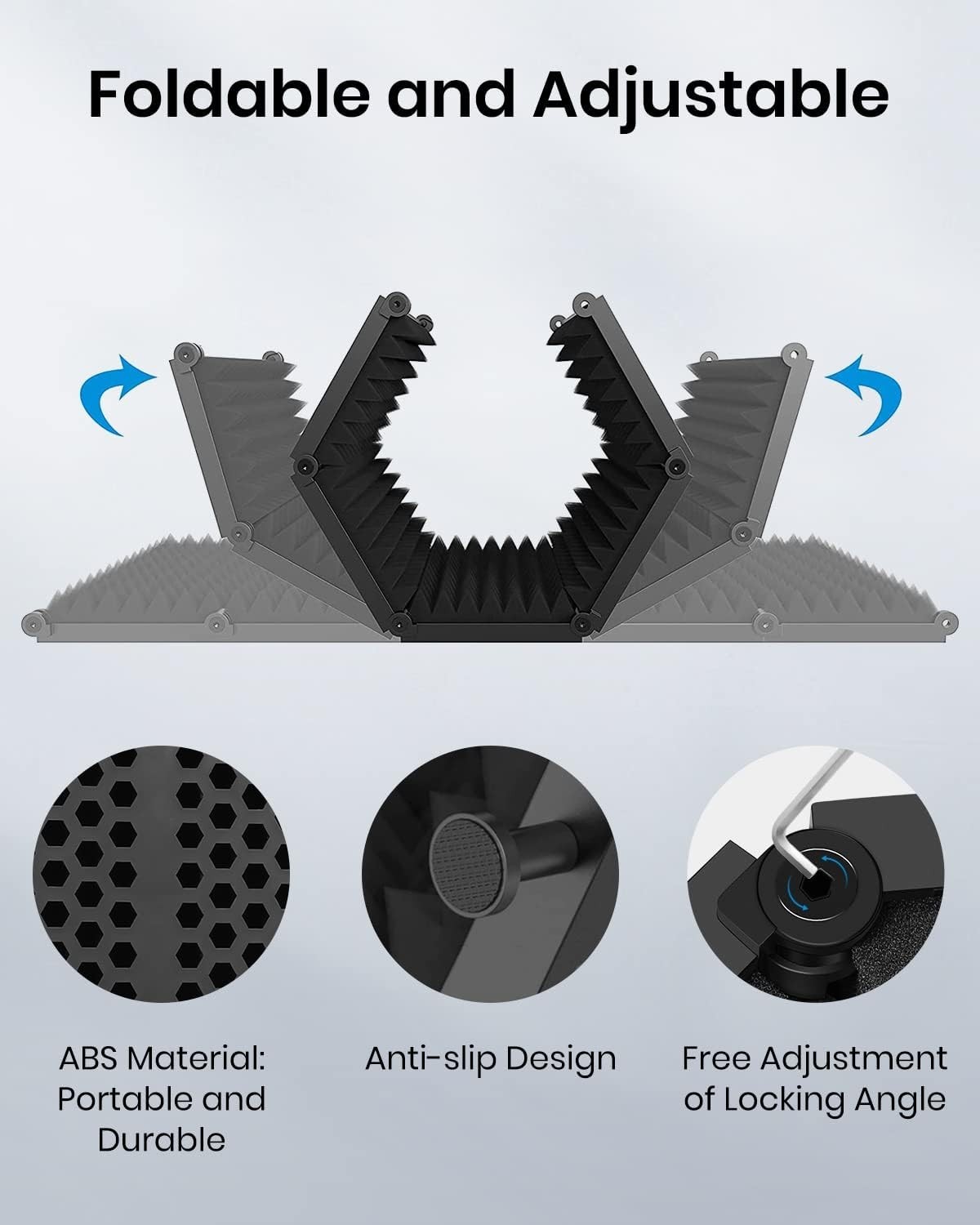 Vocal Isolation Shield for Clean Podcasts & Broadcasts