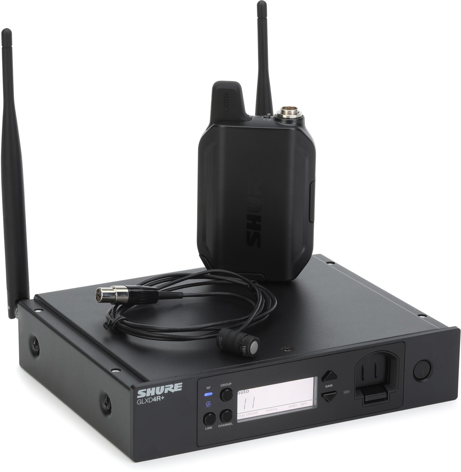 Shure GLXD14R+/85 Digital Wireless Rackmount Presenter System with WL185