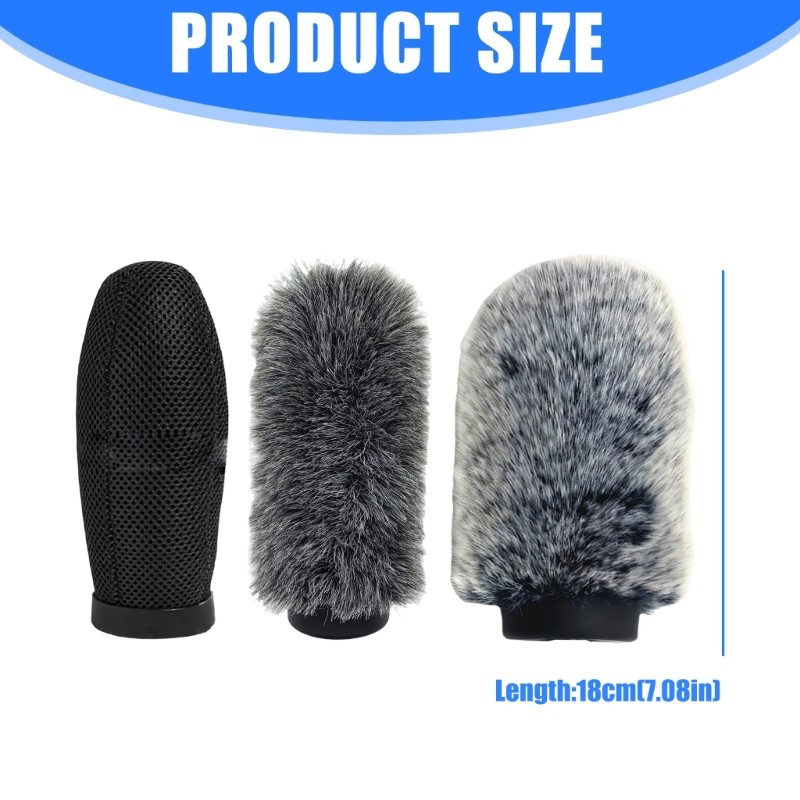 Mic Windscreen Protector 18cm Length For NTG3,ME66,MKH416/418 Sound Capturing