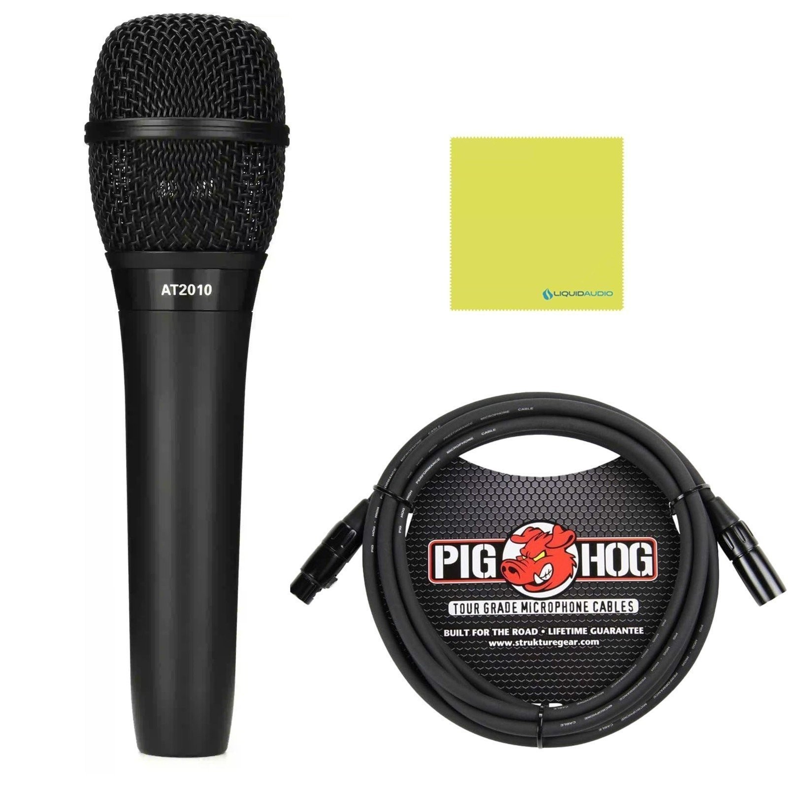 Audio Technica AT2010 Cardioid Condenser Handheld Microphone Bundle.. -OPEN BOX