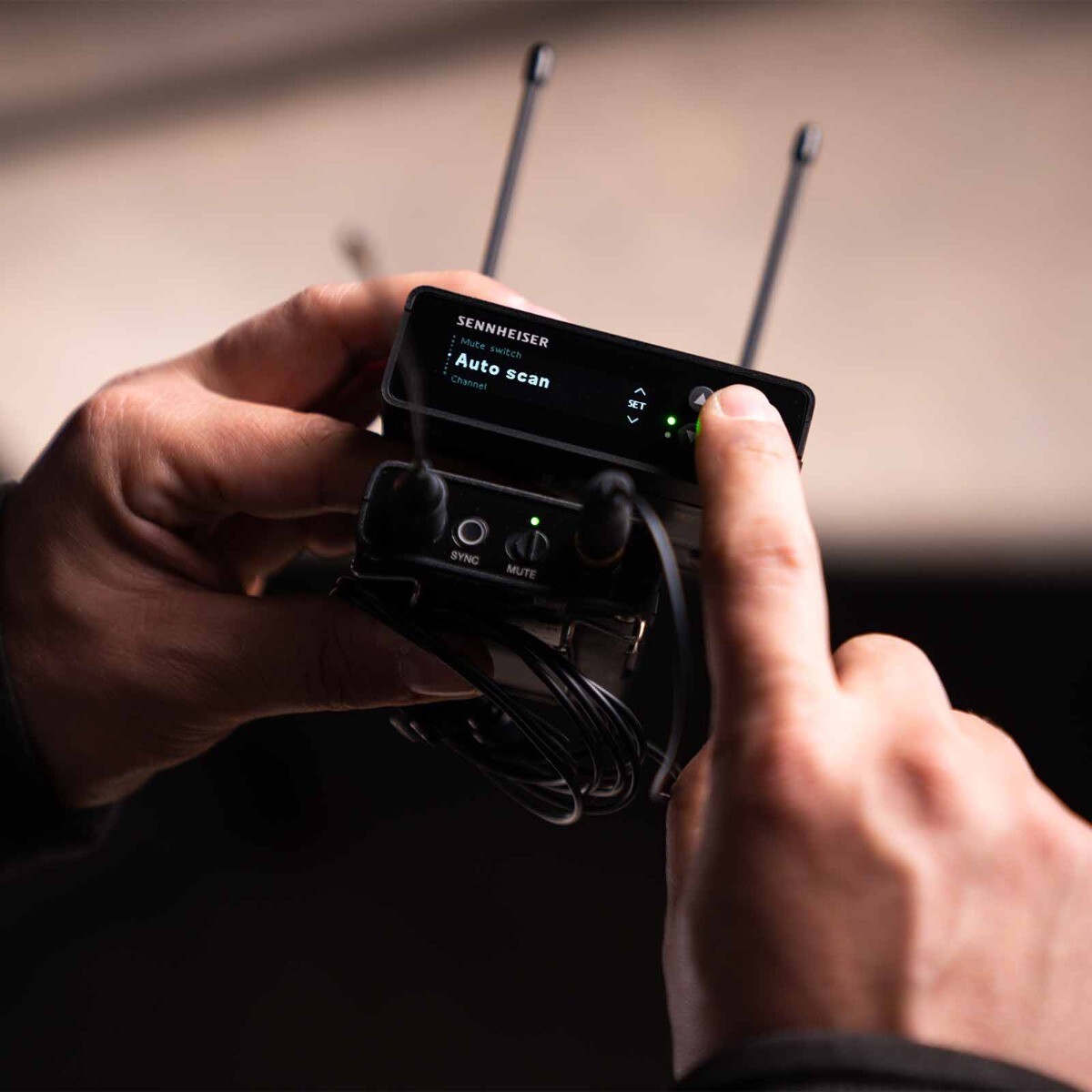 Sennheiser EW-DP ENG SET (R1-6) Portable Digital Wireless Lavalier Microphone…
