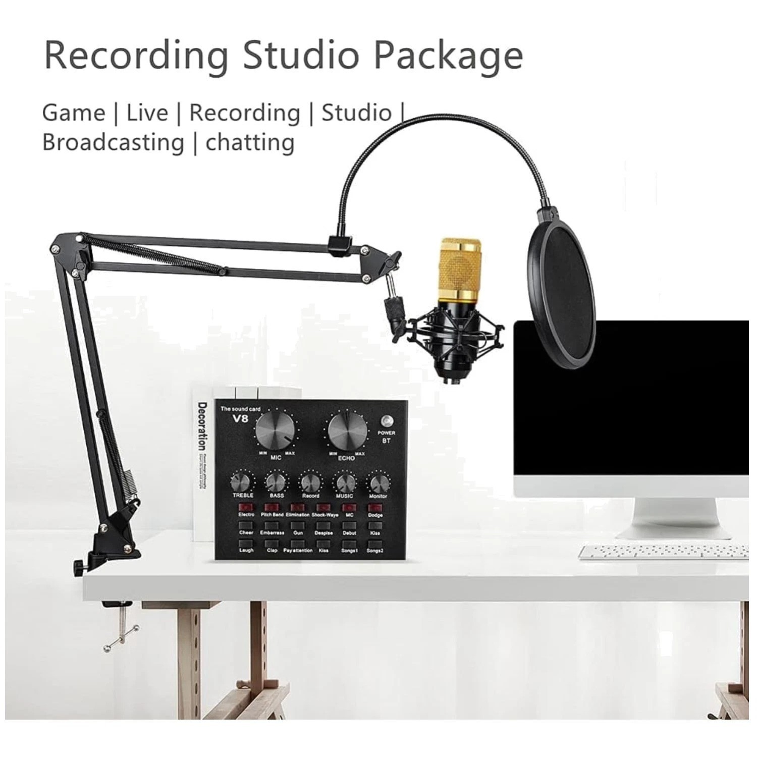 Compact Podcast Kit for YouTube, TikTok, and Live Streaming