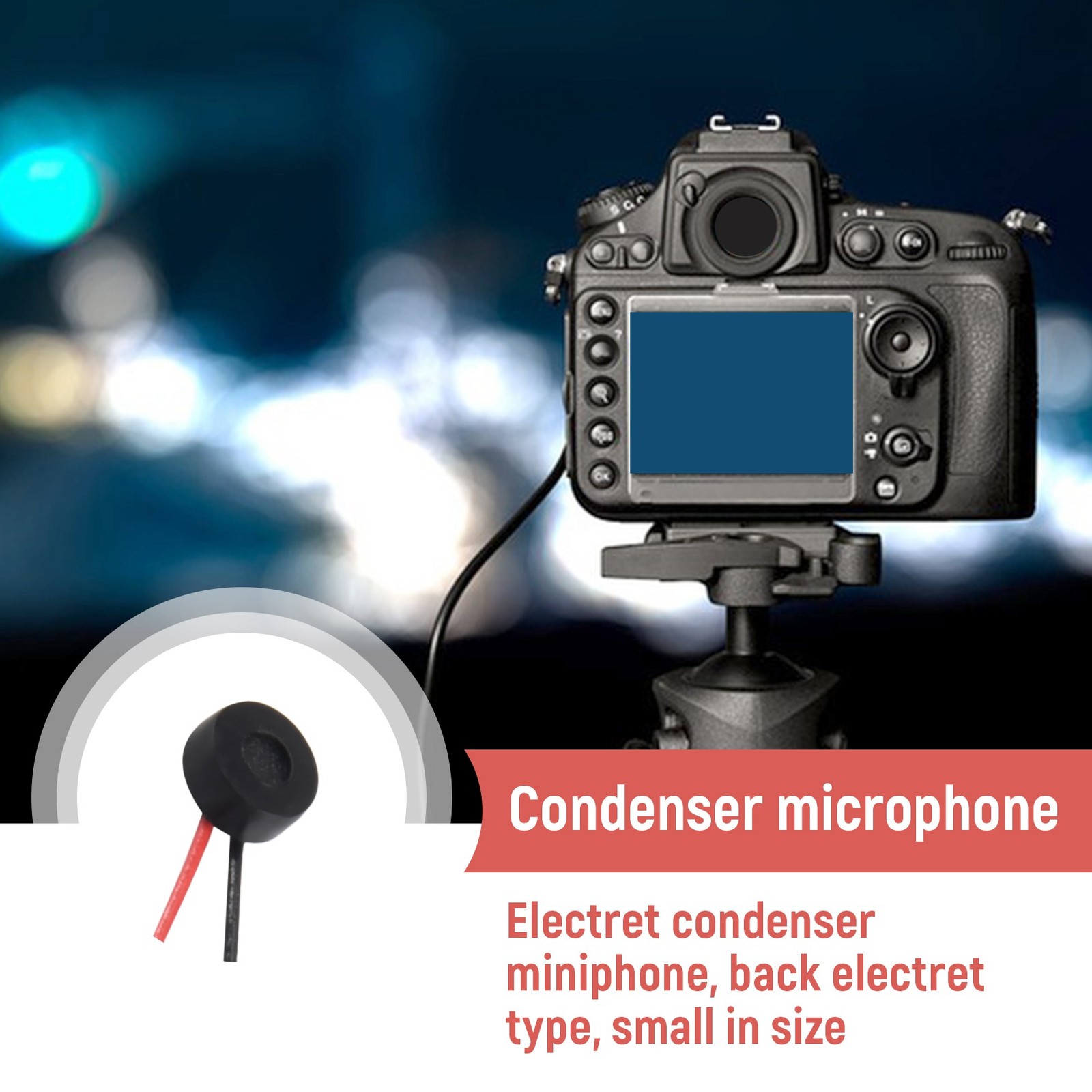 10pcs Electret Condenser MIC 4mm x 2mm for PC Phone MP3 MP4 P3P15398