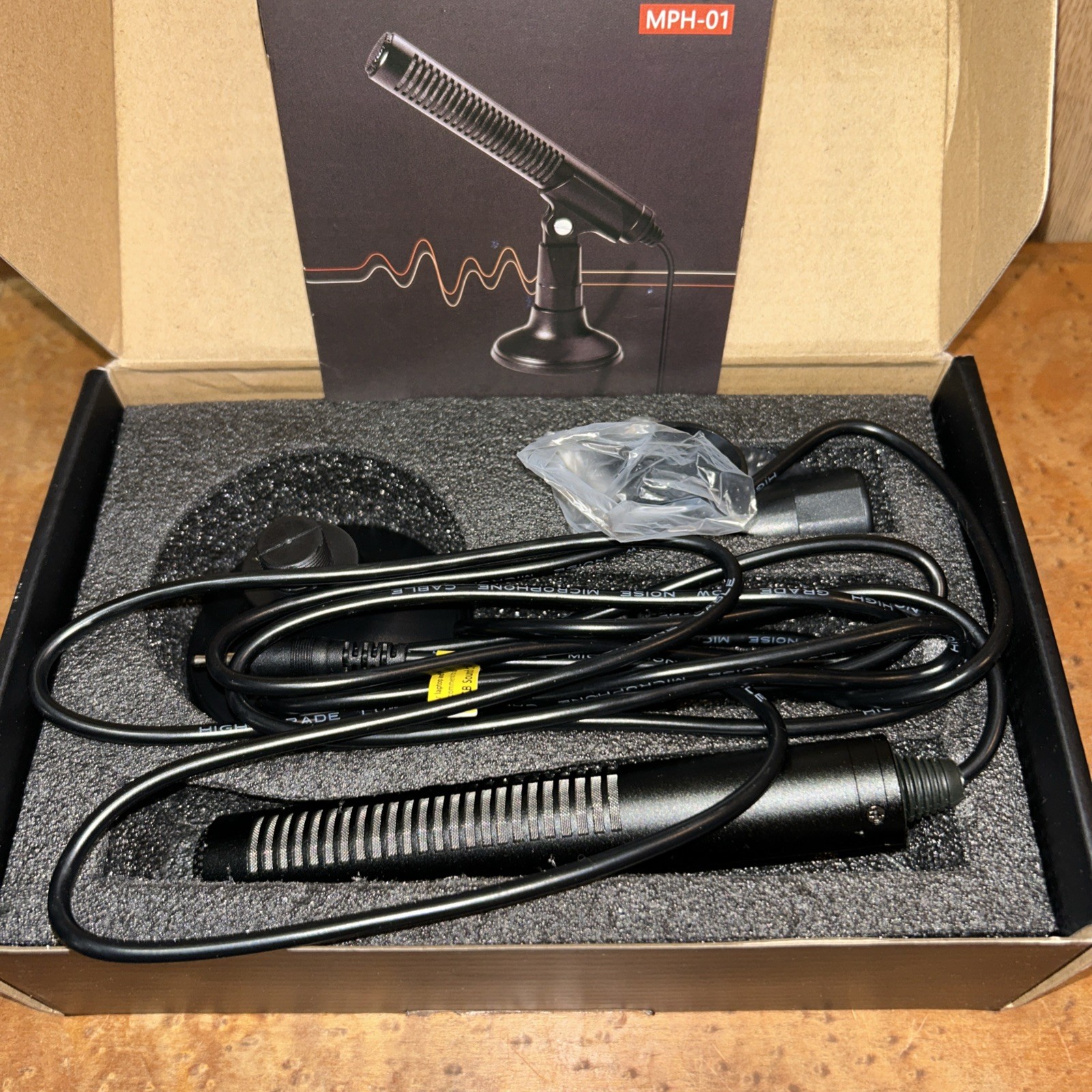 Desk Microphone MPH-01 for Steaming Broadcasts Gaming – 3.5mm Jack Black S12