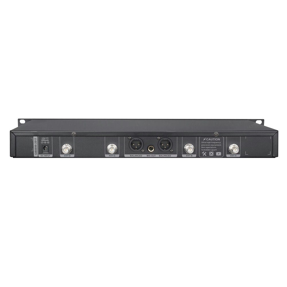 UHF True Diversity Wireless Lavalier Microphone with Built-in Spectrum Analyzer