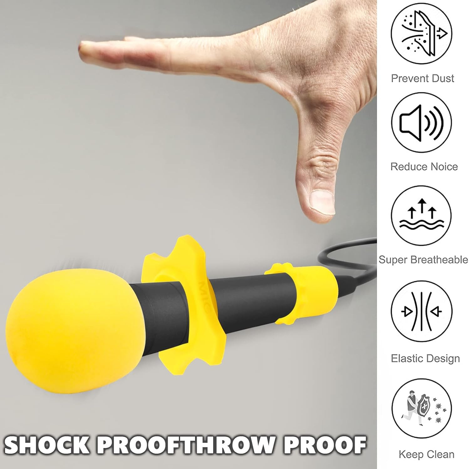 8 Set Microphone Cover Foam Mic Cover Microphone Windscreen Shakeproof Wireless