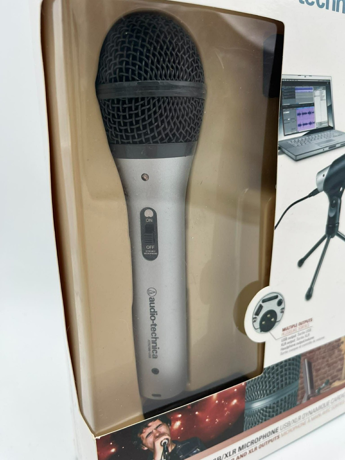 Audio-Technica ATR2100-USB Cardioid Dynamic USB/XLR Microphone Podcasting Mic
