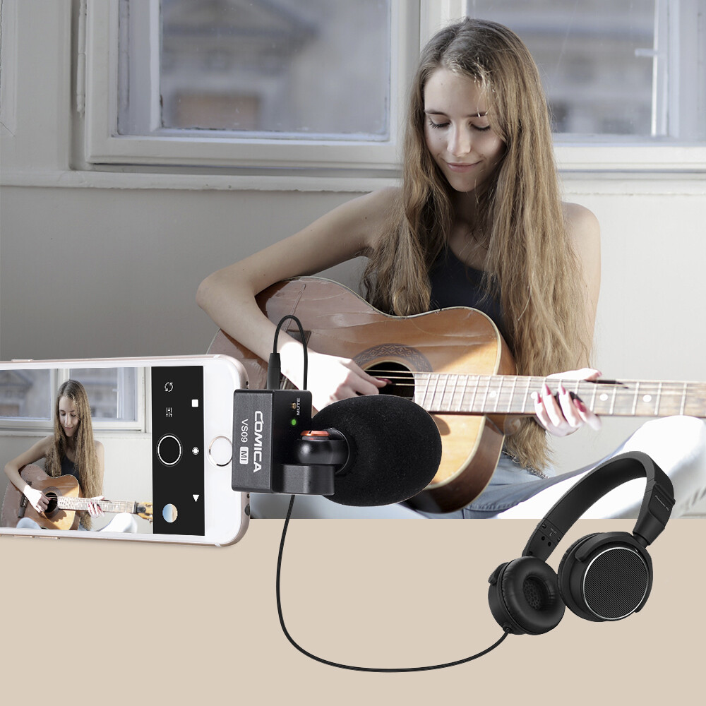 Digital Cardioid Condenser Microphone for Smartphone iPhone 13 12 Pro 11 XR Max