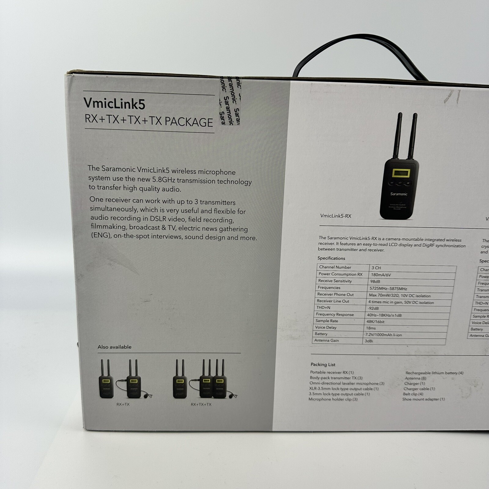 Saramonic Wireless Microphone System VmicLink5 Camera Mount Digital New