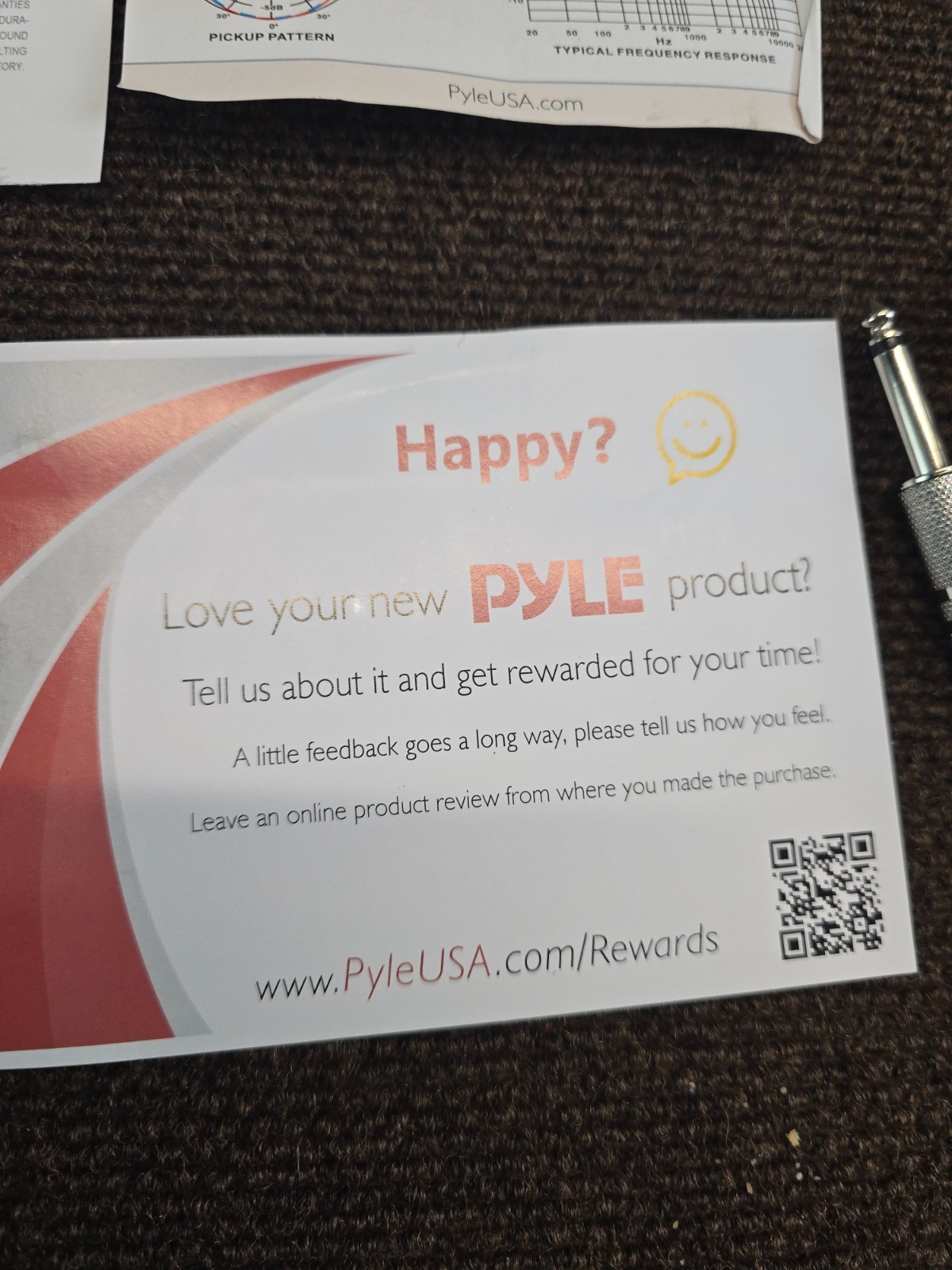 Pyle Pro PDMIC58 Professional Dynamic Handheld Microphone With Cable NIB