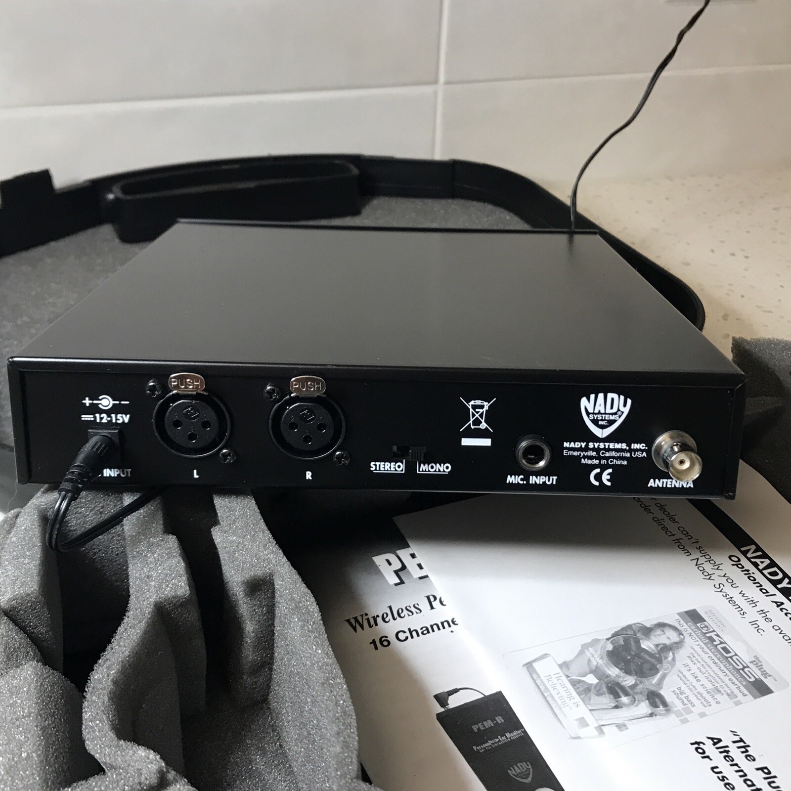 Nady Pem-500 In Ear Monitor Transmitter For Musicians. NO EAR PIECE/RECEIVER