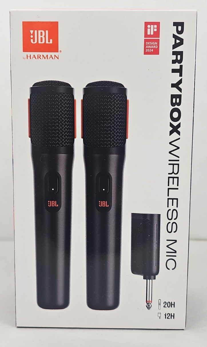 JBL PartyBox Digital Wireless Microphone System with Dual-Channel Receiver ~ NEW