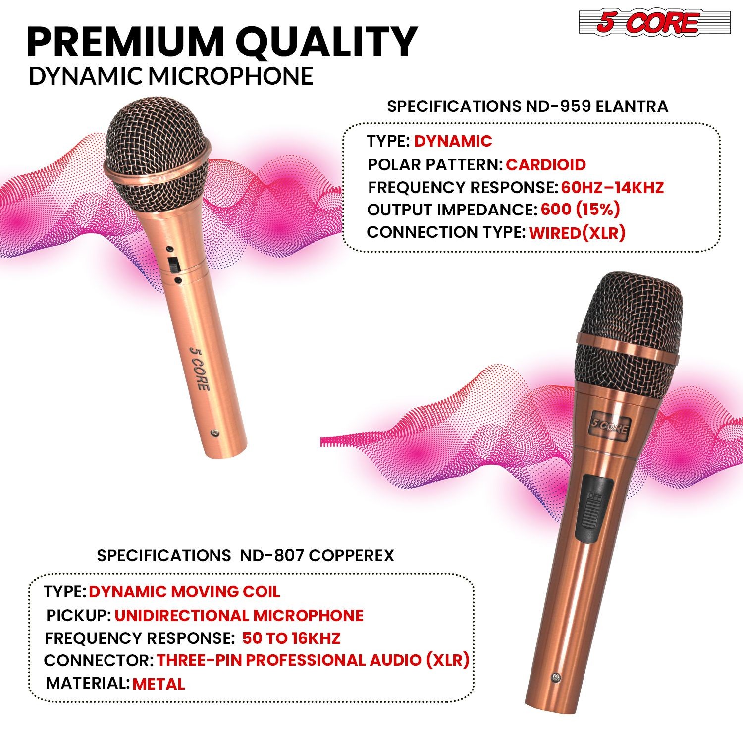 Dynamic Handheld Karaoke Microphones for Couples – Crystal Clear Sound
