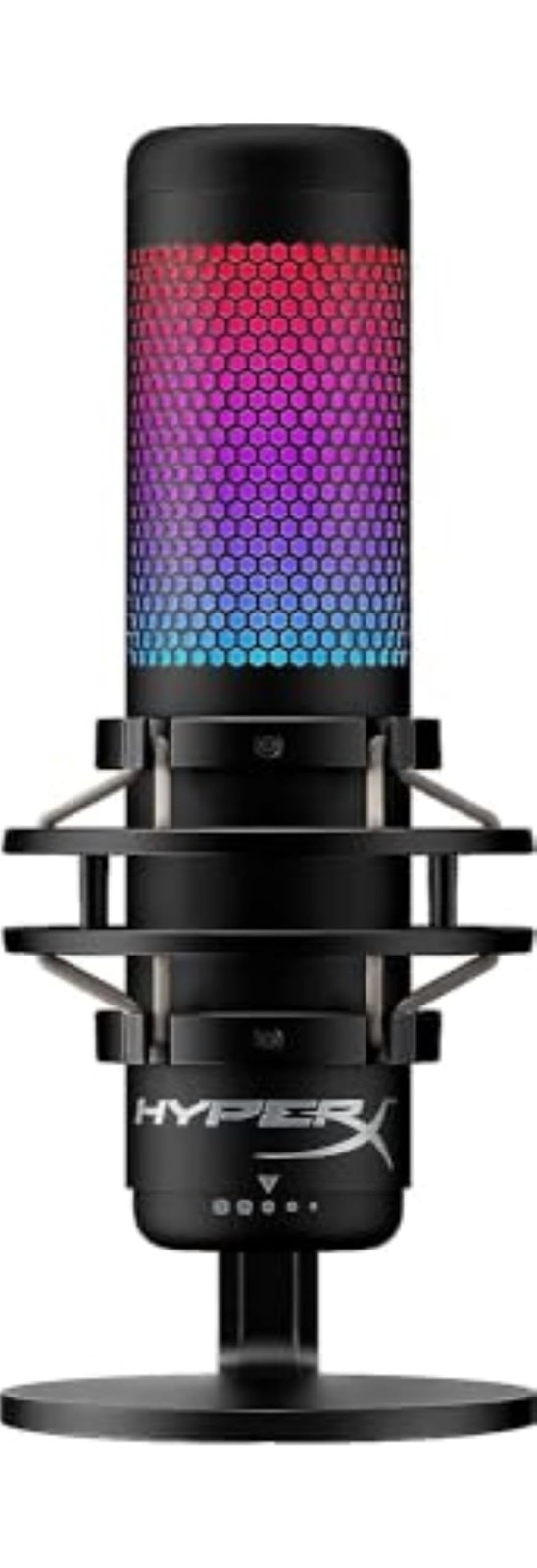 QuadCast S – RGB USB Condenser Microphone for PC, PS4, PS5 and Mac, Anti-Vibr…
