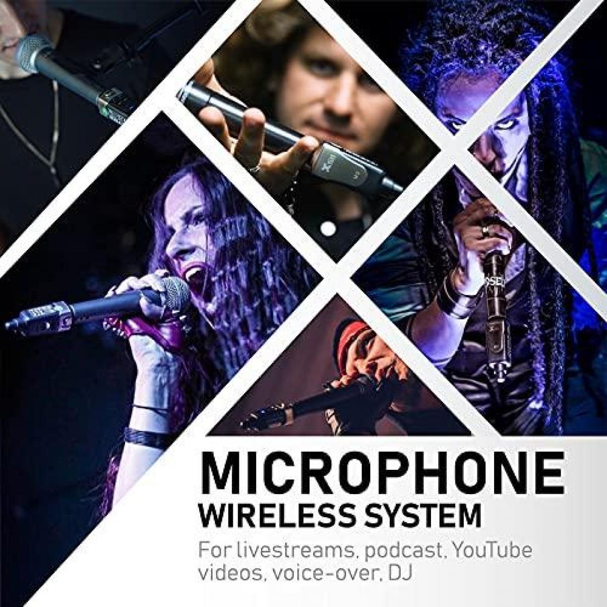Xvive U3 Plug-on Microphone Wireless System for Dynamic Microphone Audio Mixer