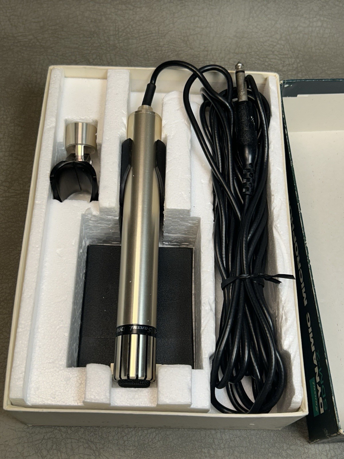 Vintage Sansui SDM-2 Dynamic Microphone Made in Japan w/ Original Box