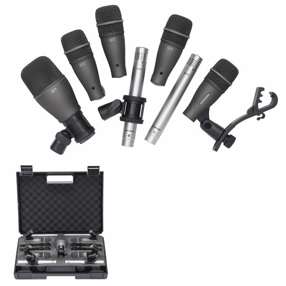 Samson DK707 7-Piece Drum Microphone Kit With Carry Case