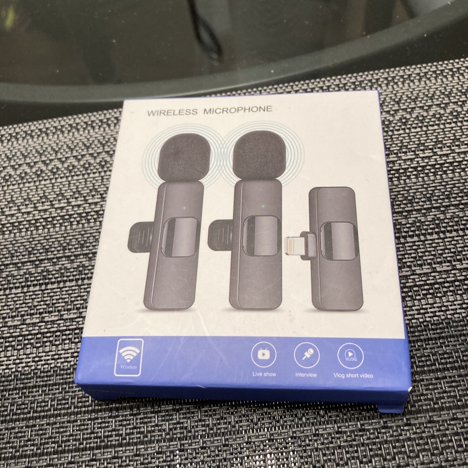 Wireless Microphone Set iPhone Compatible Plug & Play Maybesta Recording NIOB