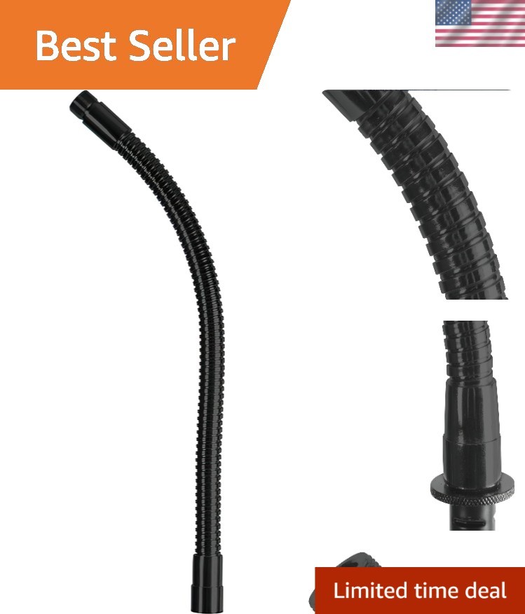 Adjustable 13-Inch Black Microphone Gooseneck for Precise Sound Placement