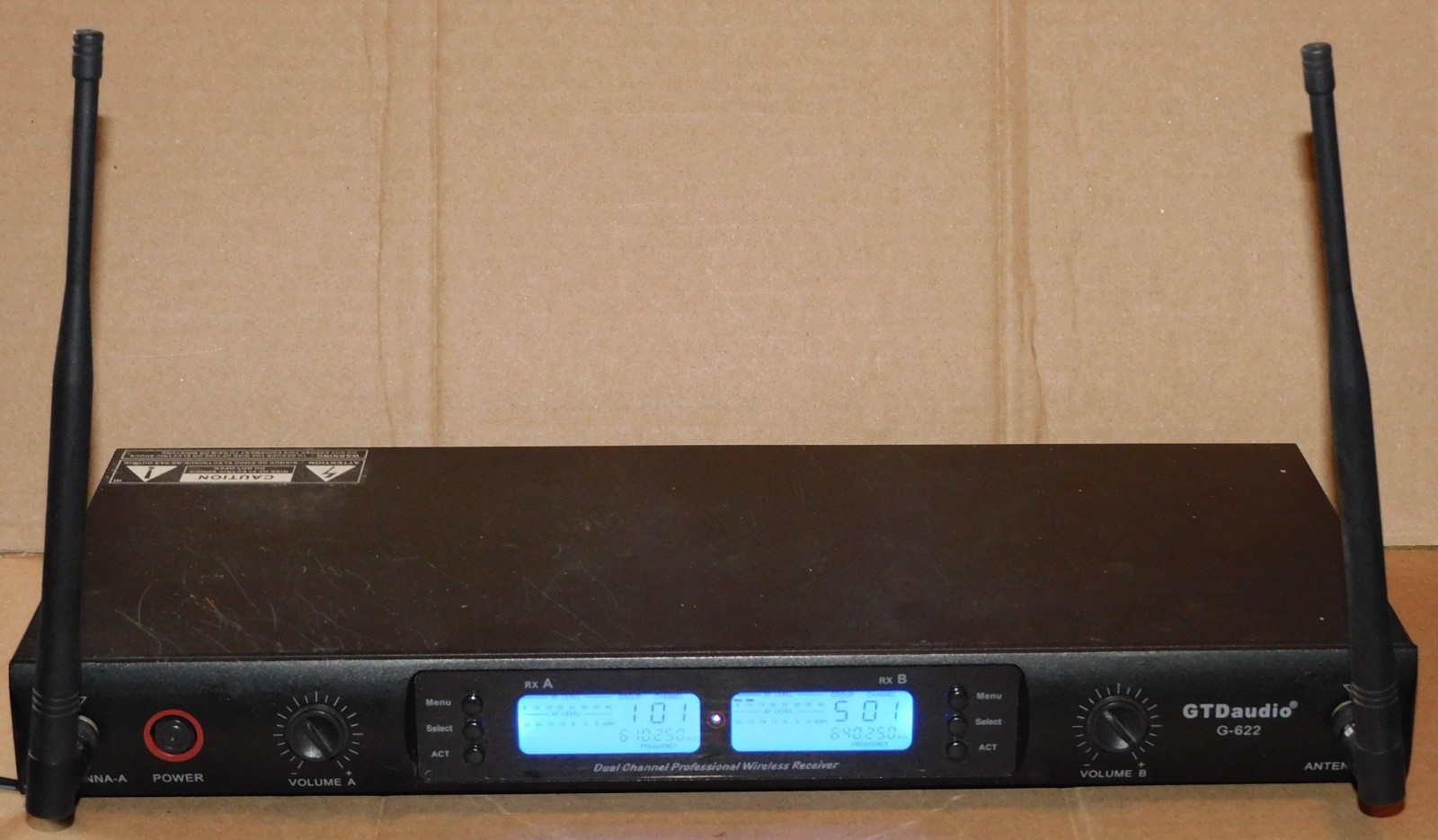 GTD Audio G-622 Wireless Mic Microphone AS IS for Parts Repair