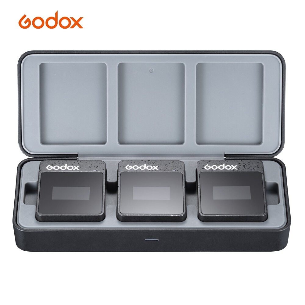 Godox MoveLink II M2 Compact Wireless Lavalier Microphone System TX+TX+RX