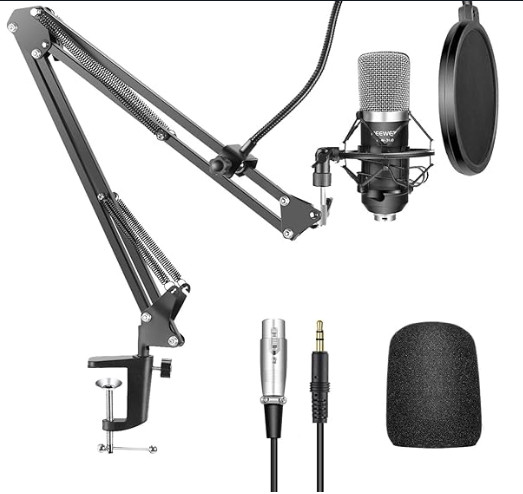Neewer NW-700 Studio Broadcasting Recording Condenser Microphone with…