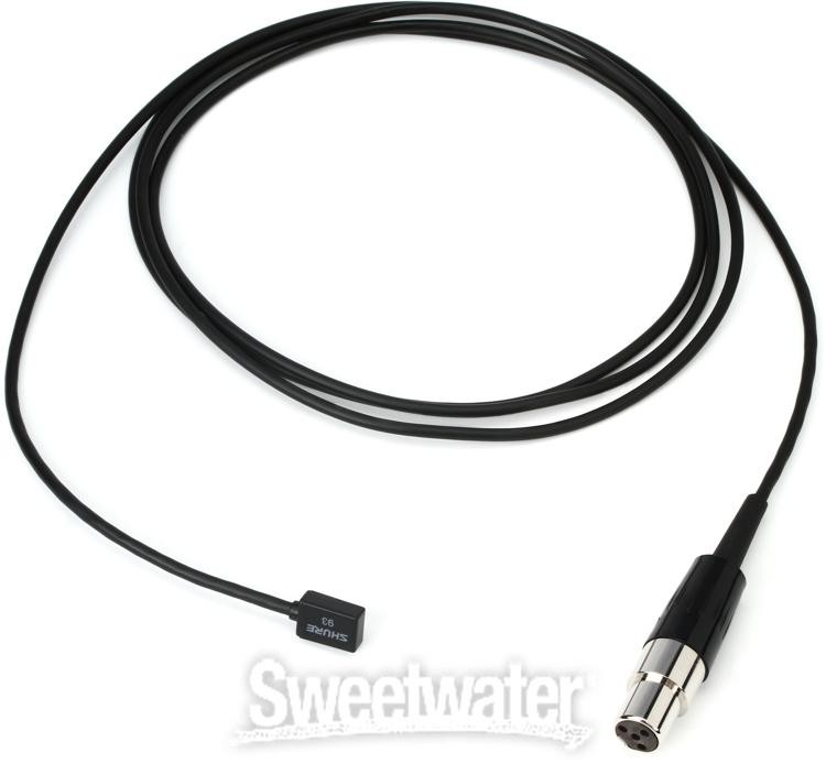 Shure WL93 Lavalier Microphone for Shure Wireless – Black