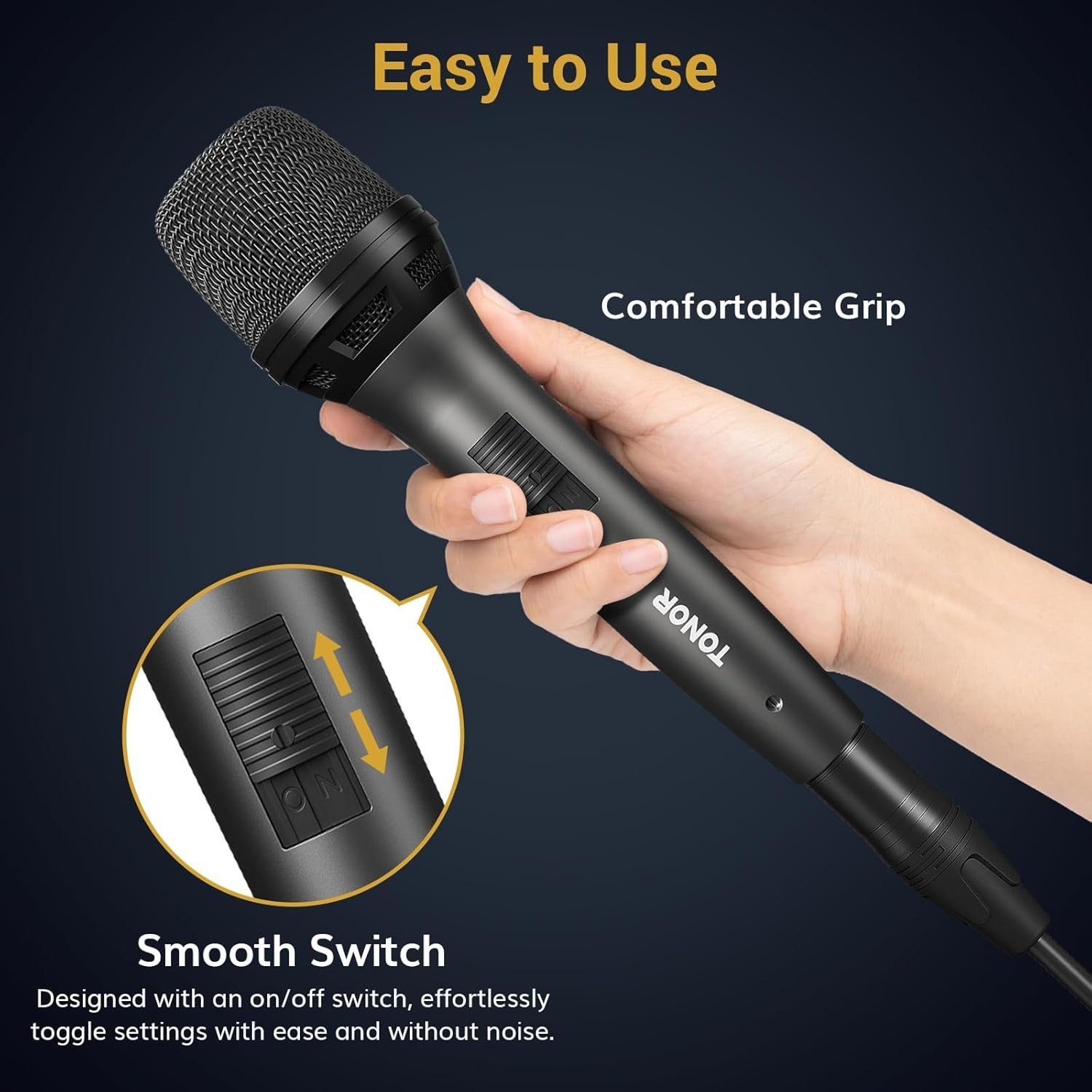 Studio-Quality D5 Dynamic Vocal Microphone for Singing & Speech | Durable Design