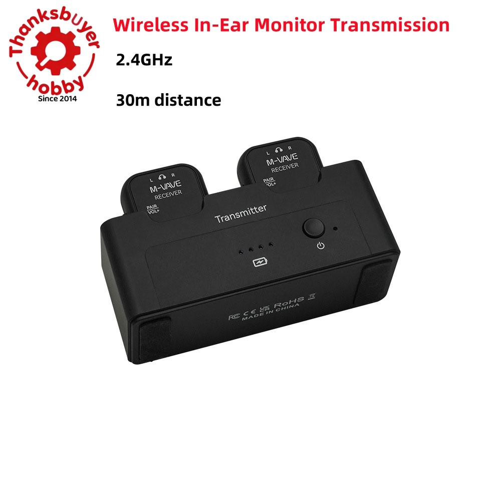 WP-12 2.4GHz Wireless In-Ear Monitor Transmission System with Charging Slot