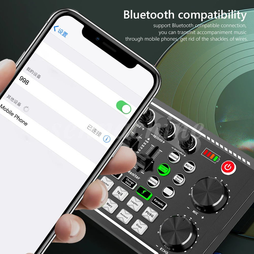 Complete Home Studio Recording Kit Mixer Condenser Microphone for Music Podcast