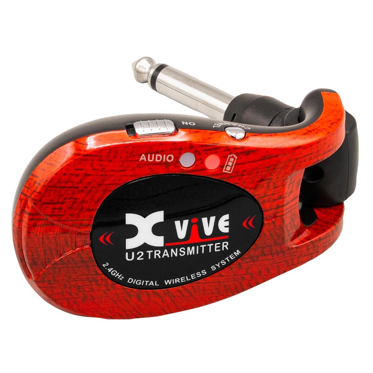 Xvive U2 Complete Guitar Bass Instrument Wireless System Redwood