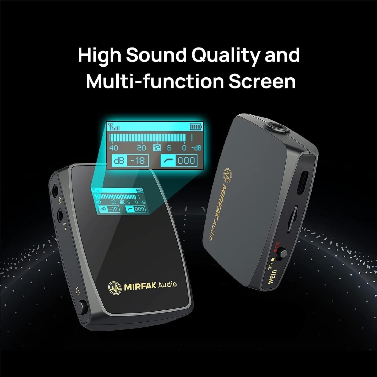 MIRFAK DUAL Channel Compact Wireless Mic system WE10 PRO