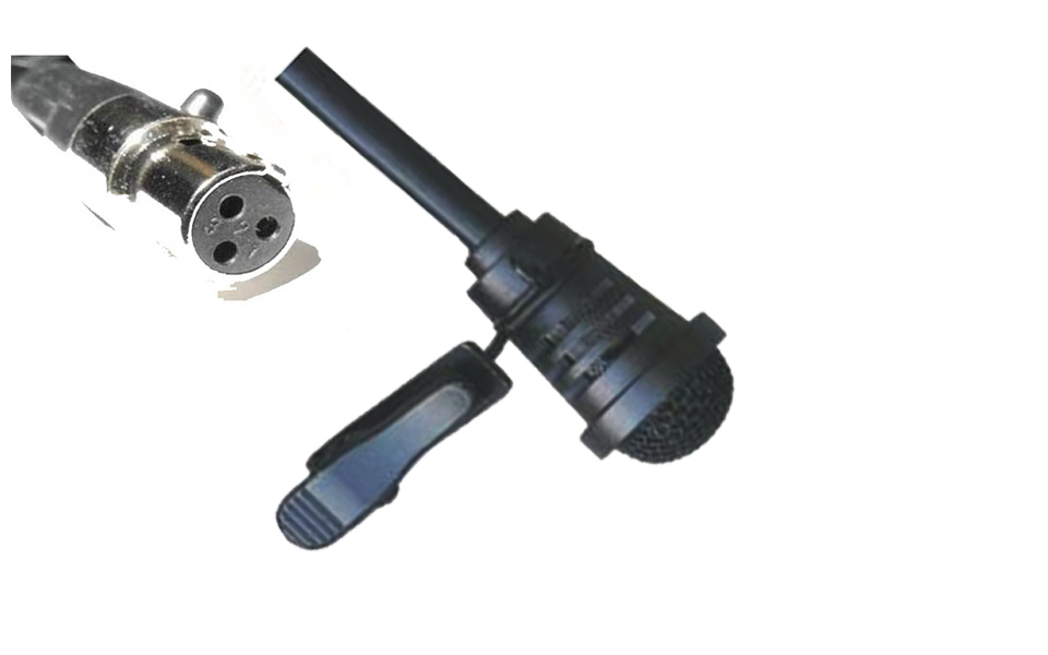 Pro Lavalier Lapel Mic Microphone for AKG Samson Wireless 3 Pin Mini XLR (TA3F)