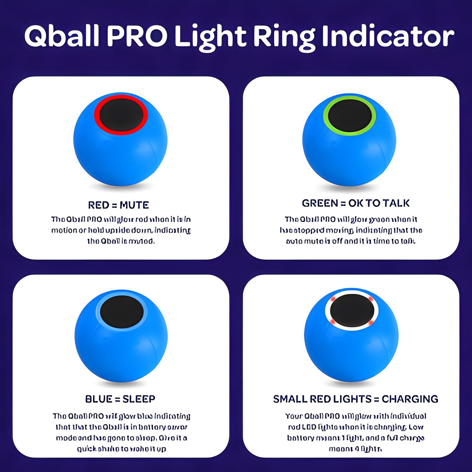 Qball Pro Throwable Wireless Microphone System for Recording and Learning Mic