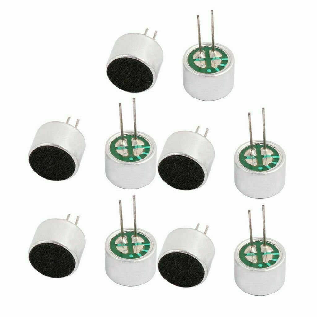 10Pcs 9x7mm Electret Condenser Microphone Cylindrical High Sensitivity -30-44dB