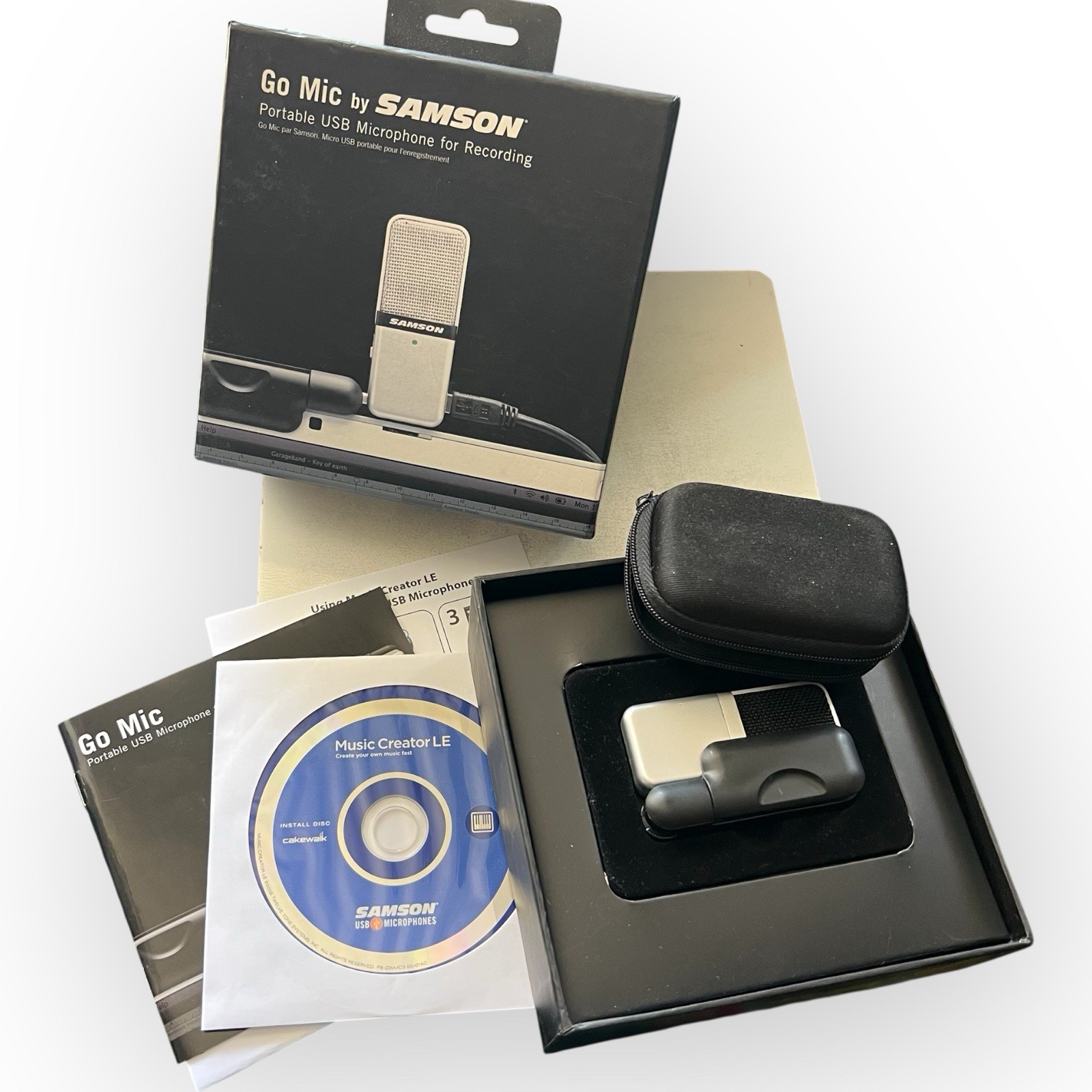 Samson Go Mic Portable USB Condenser Microphone Bundle with Pop Filter