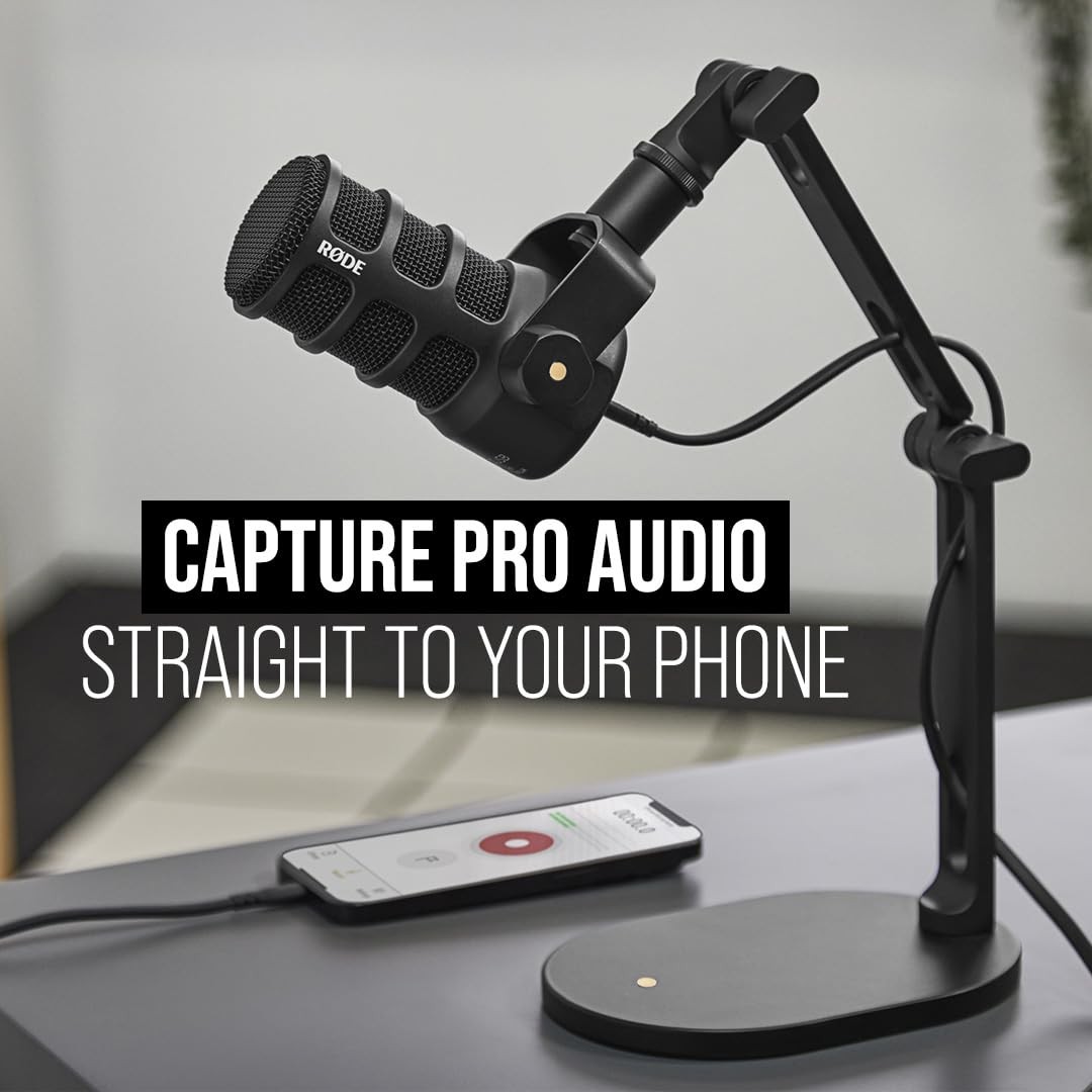 RØDE PodMic USB Versatile Dynamic Broadcast Microphone With XLR and USB Conne…