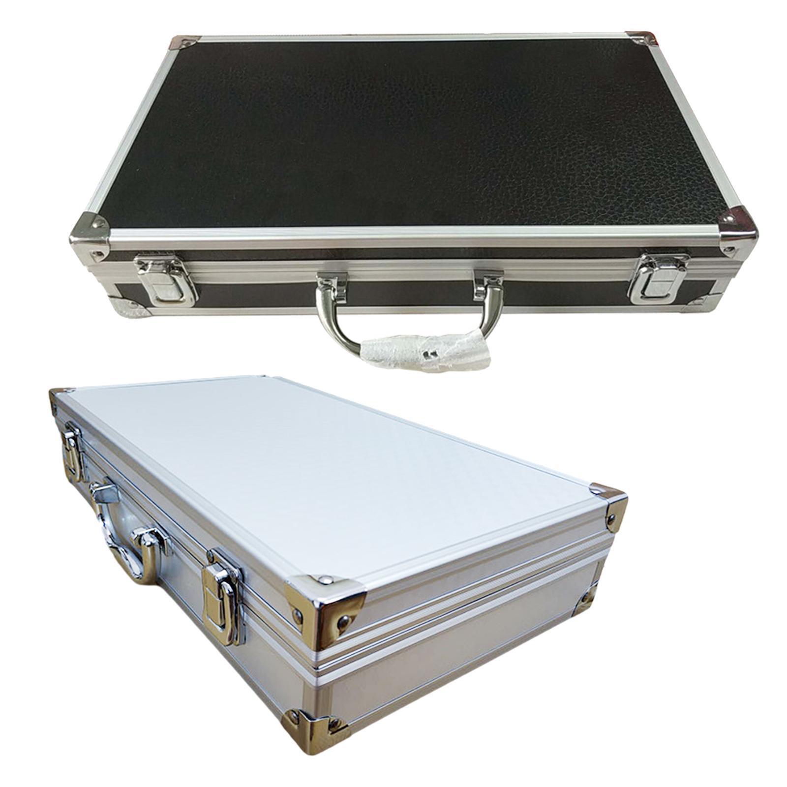 Portable Aluminum Mic Suitcase Mic Bag EVA Foam Interior Hard Shell Microphone