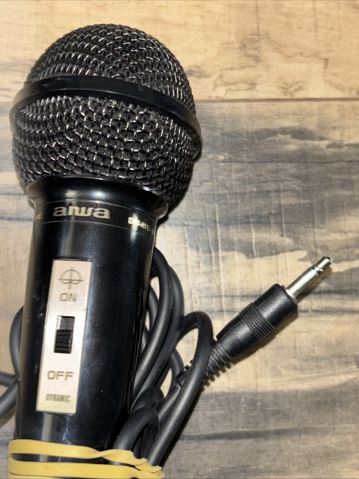 Aiwa Microphone DM-H15 IMP 600Ω Cardioid Dynamic Microphone Karaoke Tested