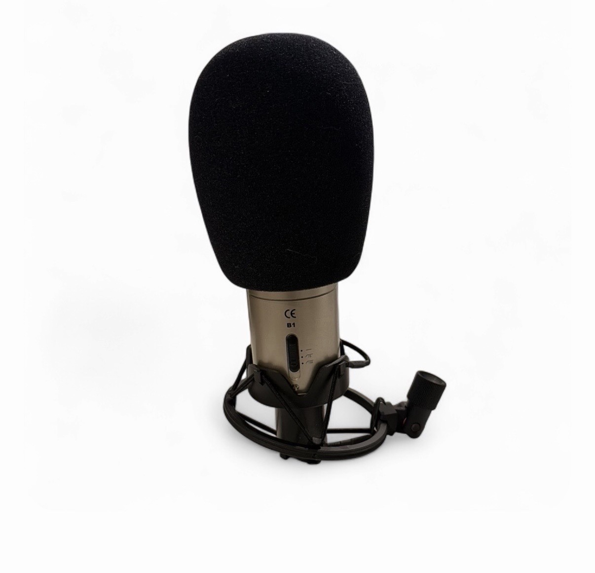 Studio Projects B1 Large Diaphragm Condenser Microphone Silver w/ Shock Mount