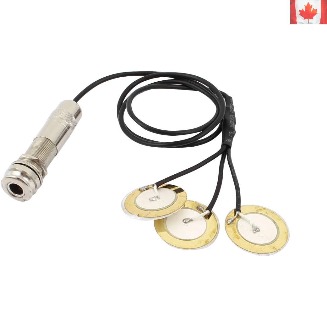 Versatile 3-in-1 Piezo Pickup System for String Instruments – Convenient Setup