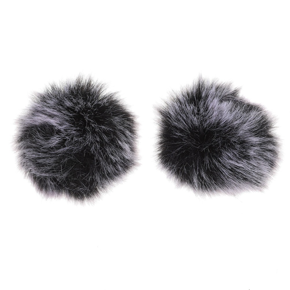 2Pcs Supple Plush Microphone Cover Plush Mic Sleeve Microphone Protector