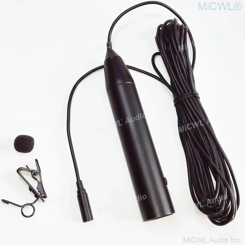 XLR Phantom 48V Lavalier Microphone for Sound Mixer Mixing Console Stage