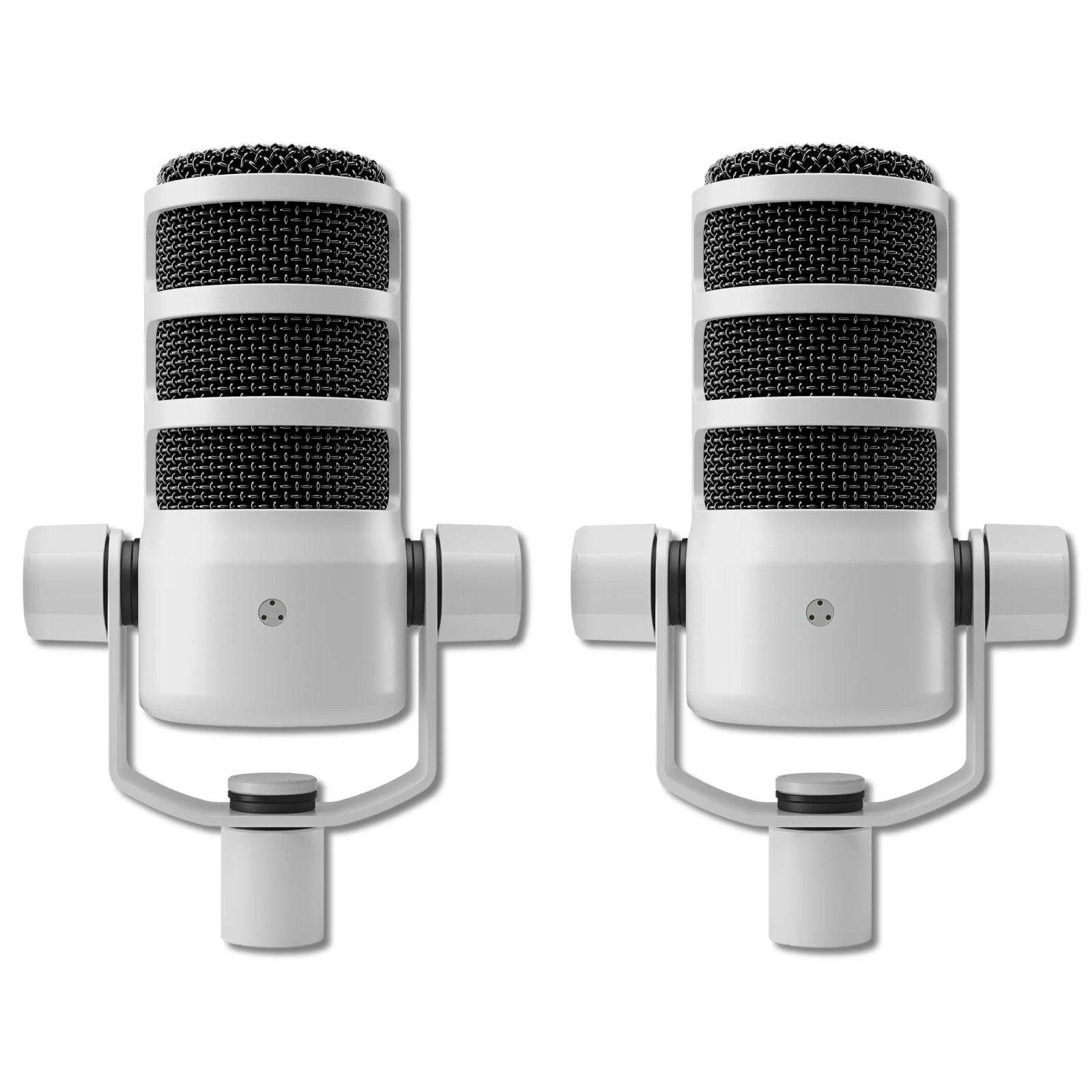 Rode PodMic Cardioid Dynamic Broadcast Microphone (White, Pair)