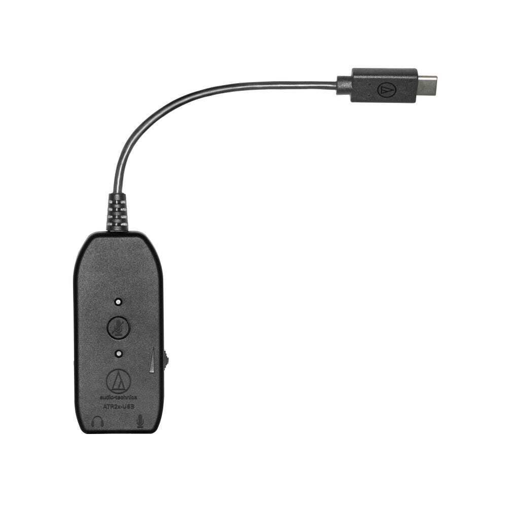 Audio-Technica ATR2X-USB Microphone & headphone 3.5 mm to USB-C audio adapter