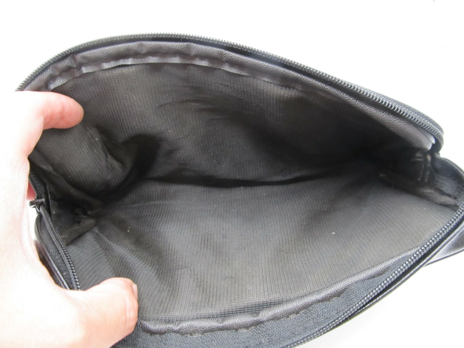 RARE SHURE VINTAGE BLACK VINYL ZIPPERED MIC POUCH CLASSIC