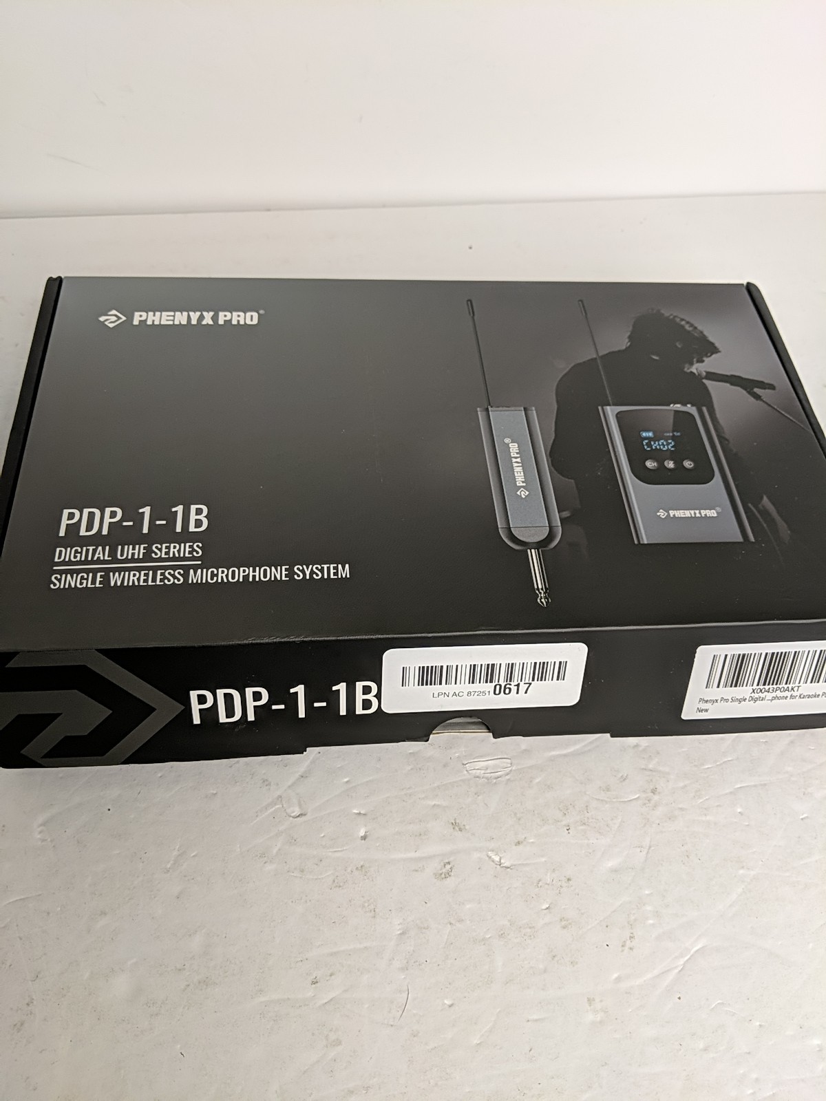 Phenyx Pro PDP-1-1B Single Wireless Microphone System Digital UHF Series