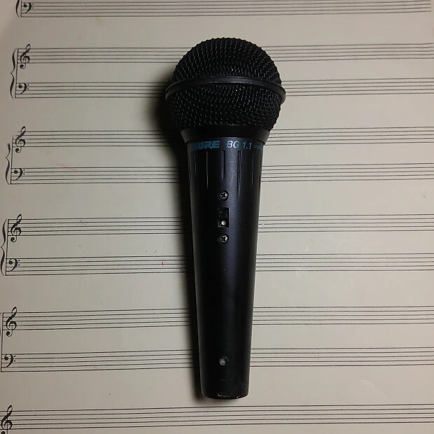 Shure BG1.1 vocal microphone switched